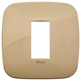 Placca Round 1M oro antico scatola rotonda Vimar Arkè 19671.88