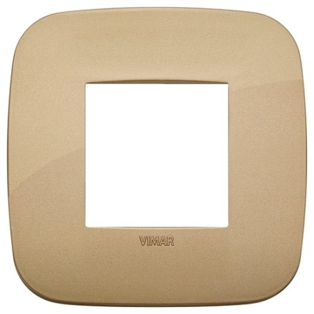 Placca Round 2M oro antico scatola rotonda Vimar Arkè 19672.88 Placca Round 2M oro antico scatola rotonda Vimar Arkè 19672.88