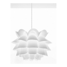 Lampadario con lampada a sospensione acrilico bianco 48cm art.5434B Illuminazione moderna ideale per stanzetta salone cucina