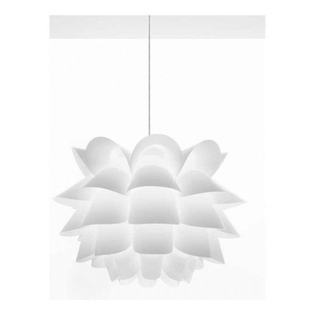 Lampadario con lampada a sospensione acrilico bianco 48cm art.5434B Illuminazione moderna ideale per stanzetta salone cucina