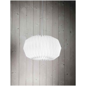 Lampadario con lampada a sospensione acrilico bianco D45cm art.6302B Illuminazione moderna ideale per stanzetta salone cucina