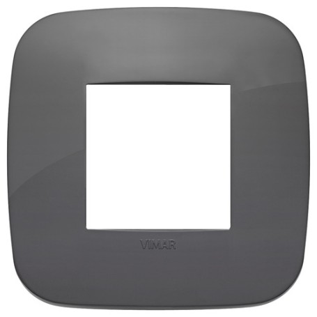 Placca Round 2M grigio scatola rotonda Vimar Arkè 19672.82 Placca Round 2M grigio scatola rotonda Vimar Arkè 19672.82