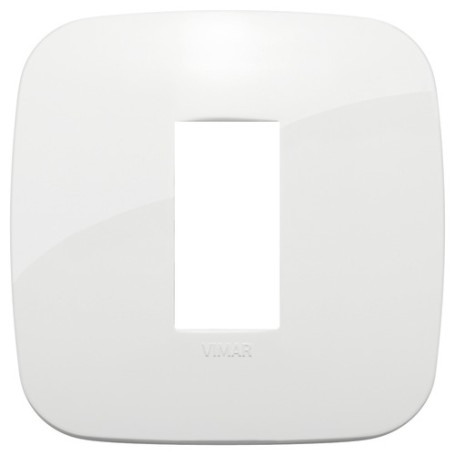 Placca Round 1M bianco scatola rotonda Vimar Arkè 19671.84