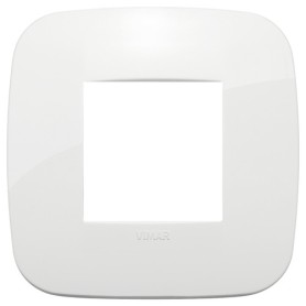 Placca Round 2M bianco scatola rotonda Vimar Arkè 19672.84