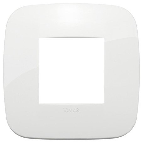 Placca Round 2M bianco scatola rotonda Vimar Arkè 19672.84 Placca Round 2M bianco scatola rotonda Vimar Arkè 19672.84