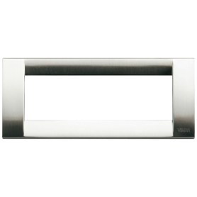 Placca Classica 6M nichel spazzolato Vimar Idea 16736.34