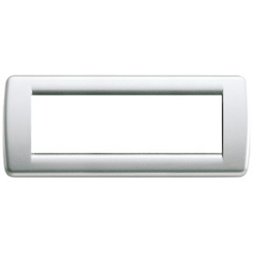 Placca Rondò 6M argento metall. Vimar Idea 16756.21