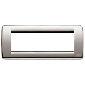 Placca Rondò 6M nichel spazzolato Vimar Idea 16756.34
