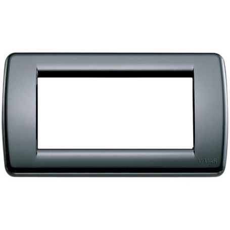 Placca Rondò 4M nero Vimar Idea 16764.16