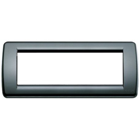 Placca Rondò 6M nero Vimar Idea 16766.16 Placca Rondò 6M nero Vimar Idea 16766.16