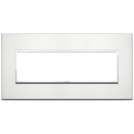 Placca 7M alluminio brillante Vimar Eikon Evo 21657.01 Placca 7M alluminio brillante Vimar Eikon Evo 21657.01