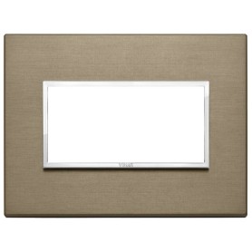 Placca 4M bronzo scuro Vimar Eikon Evo 21654.05