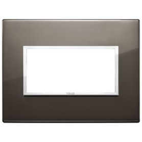 Placca 4M nero zaffiro Vimar Eikon Evo 21654.06