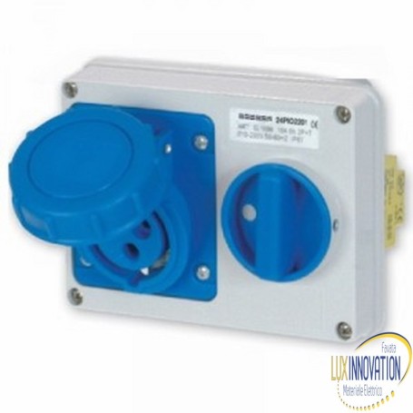 Presa interbloccata monofase