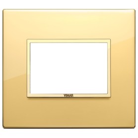 Placca 3M oro totale lucido Vimar Eikon Evo 21653.G09