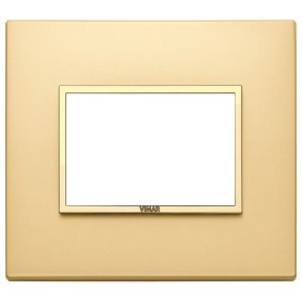 Placca 3M oro totale satinato Vimar Eikon Evo 21653.G10