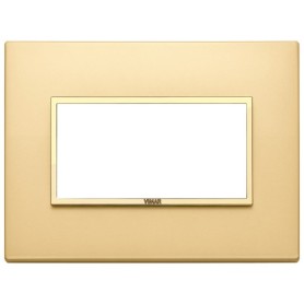 Placca 4M oro totale satinato Vimar Eikon Evo 21654.G10