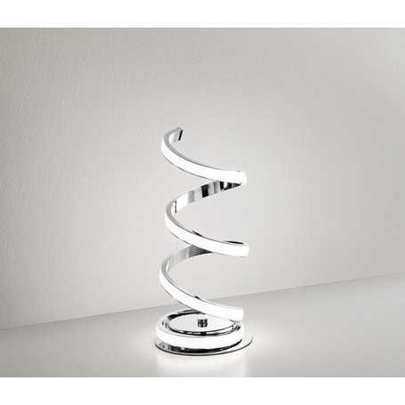 lampada da tavolo in metallo cromo lucido D15cm art.6393cl lc Illuminazione moderna per salone cucina