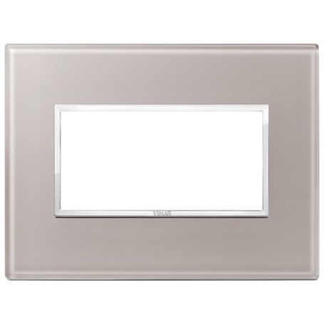 Placca 4M grigio perla Vimar Eikon Evo 21654.73