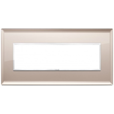 Placca 7M specchio bronzato Vimar Eikon Evo 21657.75 Placca 7M specchio bronzato Vimar Eikon Evo 21657.75