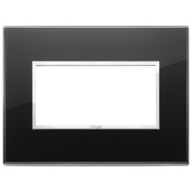 Placca 4M nero diamante Vimar Eikon Evo 21654.76