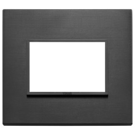 Placca 3M nero totale Vimar Eikon Evo 21653.18