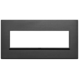 Placca 7M nero totale Vimar Eikon Evo 21657.18