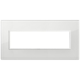 Placca 7M bianco totale diamante Vimar Eikon Evo 21657.87