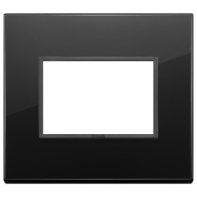 Placca 3M nero totale diamante Vimar Eikon Evo 21653.88