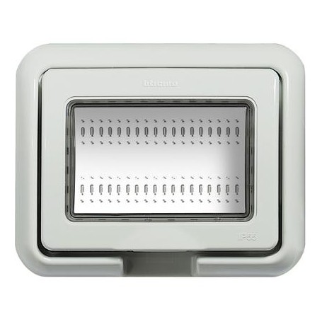 Supporto stagno 3P Idrobox grigio per Living Bticino 24603