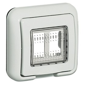 Supporto stagno 2P Idrobox grigio per Matix Bticino 25602