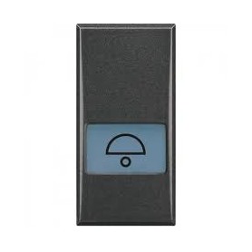 Tasto serigraf 'campanello' 1 mod nero Bticino Axolute HS4921LD