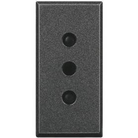 Presa 2P+T 10A 250V nero Bticino Axolute HS4113