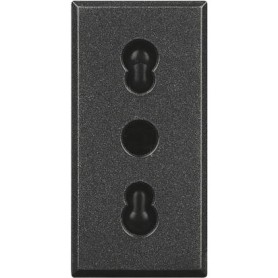 Presa bipasso 2P+T 10/16A nero Bticino Axolute HS4180