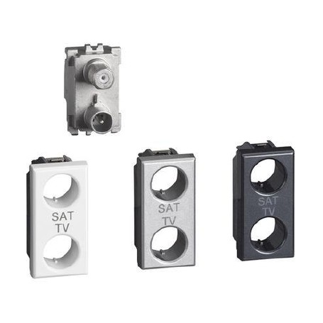 Presa TV-SAT diretta demix 1M Bticino Axolute Compatibile Tipo H4214D