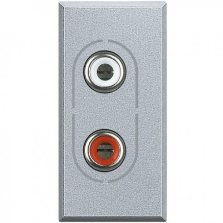Presa audio RCAx2 tech Bticino Axolute HC4281