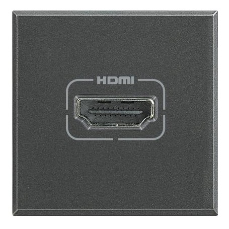 Presa HDMI nero Bticino Axolute HS4284 Presa HDMI nero Bticino Axolute HS4284