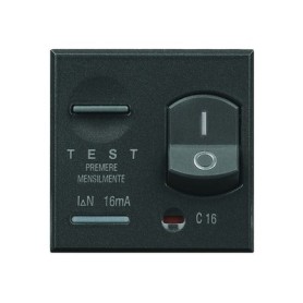 Magnetotermico differenziale 1P+N 16A 10mA nero Bticino Axolute HS4305/16