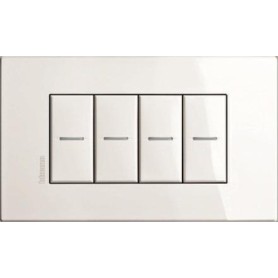 Placca 4M personalizzabile Bticino Axolute Air HW4804AW
