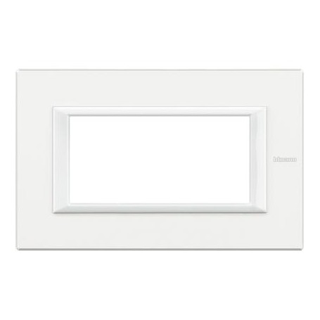 Placca Classic 4M bianco Bticino Axolute HA4804HD Placca Classic 4M bianco Bticino Axolute HA4804HD
