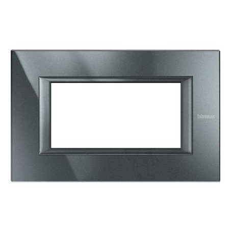 Placca Classic 4M antracite Bticino Axolute HA4804HS Placca Classic 4M antracite Bticino Axolute HA4804HS