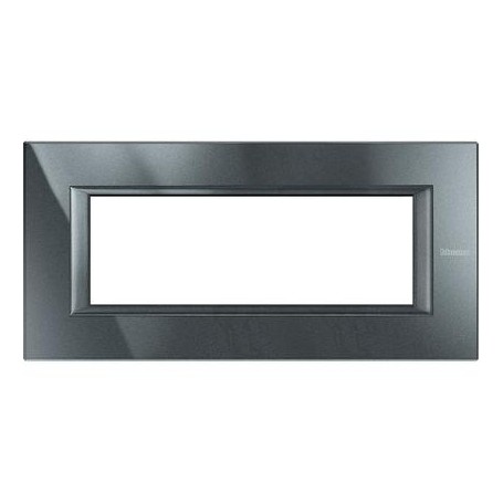 Placca Classic 6M antracite Bticino Axolute HA4806HS Placca Classic 6M antracite Bticino Axolute HA4806HS