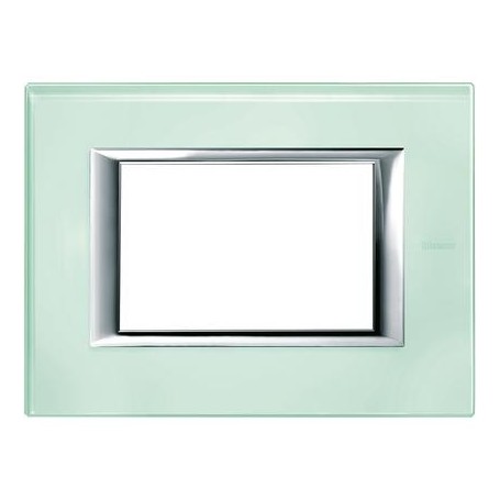 Placca Classic 3M vetro Kristall Bticino Axolute HA4803VKA