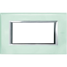 Placca Classic 4M vetro Kristall Bticino Axolute HA4804VKA