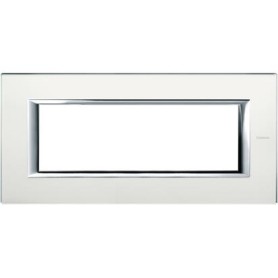 Placca Classic 6M specchio acidato Bticino Axolute HA4806VSA