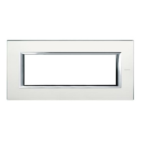 Placca Classic 6M specchio acidato Bticino Axolute HA4806VSA Placca Classic 6M specchio acidato Bticino Axolute HA4806VSA