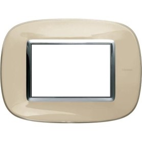 BTICINO L4802AL LIVING INT PLACCA 2 POSTI ALLUMINIO