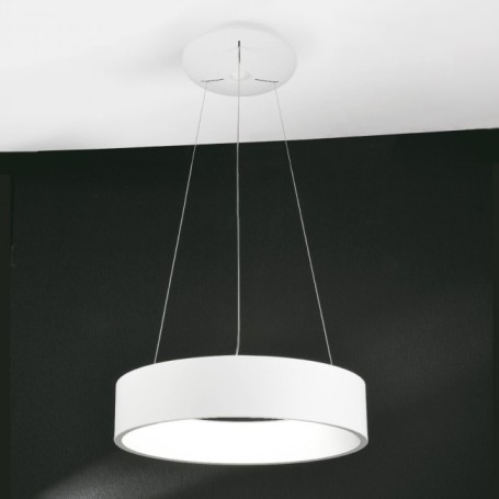 Lampadario a sospensione circolare Led27W in metallo moderno SL800/45WH Lampadario a sospensione circolare Led27W in metallo moderno SL800/45WH