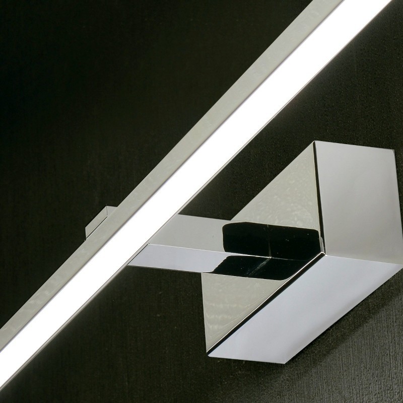 Applique da specchio bagno elegance a modulo led20w in metallo ... Applique da specchio bagno