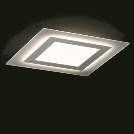 Plafoniera quadrata soffitto a Led60W Oblio CL4500/60WH